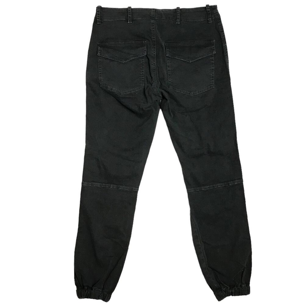 Nili Lotan Cropped Military Jogger Ankle Zipper Carbon Charcoal Black Pants 2 - Picture 8 of 13